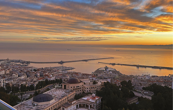 Panorama of Algiers at sunset - Africa